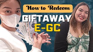 How to REDEEM eGIFT from GIFTAWAY SM Gift Certificate etc [upl. by Netsryk329]