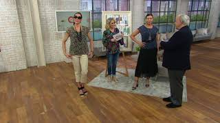 Linea by Louis DellOlio Printed Short Sleeve Top on QVC [upl. by Enos]