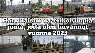 Harvinaisimpiaerikoisimpia junia joita olen kuvannut vuonna 2023 [upl. by Ahsemik]