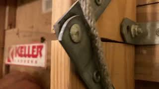 Attic door springs replacement variation part two “The Victory” [upl. by Dasteel]