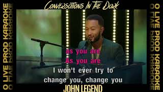 Conversations In The Dark  John Legend  Karaoké sans voix voix guide [upl. by Ekim]