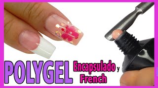 Como hacer Uñas de Polygel ENCAPSULADO y FRENCH 🥰 con Moldes Dual🤩 [upl. by Anomor]