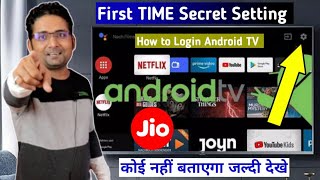 What settings to do in Google TV or Android TV for the first time How to login to Android TV🔥 [upl. by Relda278]