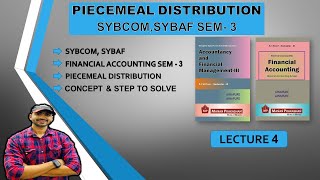 SYBCOM Piecemeal Distribution of Cash  SYBAF SEM 3  SIRAJ SHAIKH  MUMBAI UNIVERSITY [upl. by Enyrhtak74]