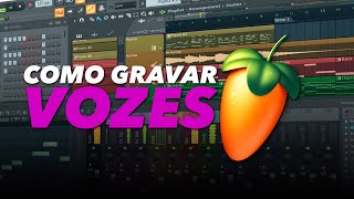 Como gravar vozes no FL Studio Configurar o FL [upl. by Ydnem]