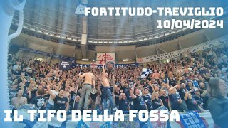 🏀 FORTITUDOTREVIGLIO 7882  Il tifo del Paladozza  10 aprile 2024 [upl. by Latrena]