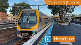 Transport for Sydney Vlog 702 Homebush Part 4  Morning Peak Trains [upl. by Hollie546]