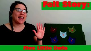 Felt Story Five Little Owls [upl. by Billat]