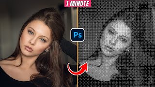 Create bitmap effect in photoshop  Photo manipulation 2024 [upl. by Holms322]