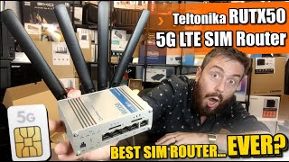 Possibly the BEST 5G Sim LTE Router I Have EVER Used  The Teltonika RUTX50 Router Review [upl. by Hulbard827]