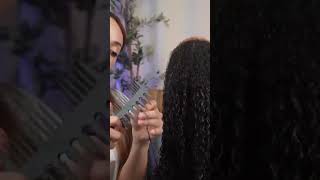 Is this what they mean by splitting hairs asmr asmrrealperson asmrhair asmrwater ivybasmr [upl. by Dorrehs]