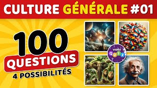 🎯 QUIZ DE CULTURE GÉNÉRALE 01  100 questions  4 possibilités  1 bonne réponse [upl. by Hanafee536]