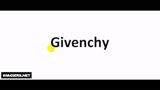 Como pronunciar Givenchy [upl. by Langston330]