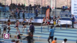 Nantes 2017  Finale 60 m haies Cadettes Cyrena SambaMayela en 821 [upl. by Wojcik332]