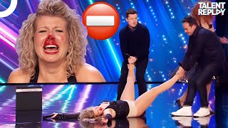 When an Audition Goes WRONG ⛔  Britains Got Talent [upl. by Narbig]