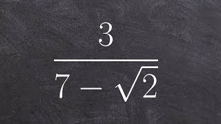 Multiplying a binomial by the conjugate to simplify with radicals [upl. by Millisent]