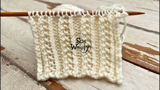 How to Knit a Beautiful Ribbing 2 rows only reversible and it lays flat  So Woolly [upl. by Enovaj]