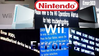 Nintendo Wii All Errors  forgotten Xbox One Error [upl. by Roselane]