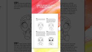 HOW TO DRAW CHIBIS colouring flip through  Colouring Heaven Collection 69  Only Human Art Shorts [upl. by Fortunio617]