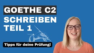 Goethe C2 Schreiben Teil 1  quotSprachliche Varianten formulierenquot [upl. by Dorey]