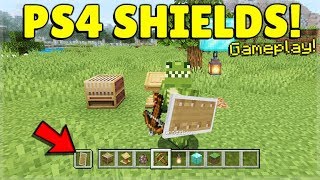 Minecraft PS4  190 SHIELDS UPDATE FIRST EXPERIENCE GAMEPLAY [upl. by Leban]