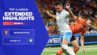 Brisbane Roar FC v Sydney FC  Extended Highlights  Isuzu UTE ALeague 202324  Round 11 [upl. by Maidie218]