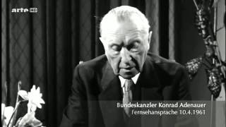 Adenauer Fernsehansprache 1041961 [upl. by Nosaj]