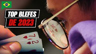 OS MELHORES BLEFES DE 2023 ♠️ PokerStars Brasil [upl. by Gaudette175]