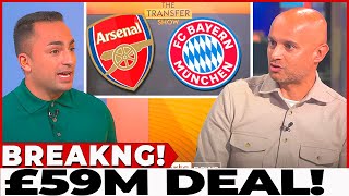 OH MY🔥 LASTMINUTE BOMBSHELL ARSENAL SET TO STEAL BAYERN STAR IN THE FINAL MINUTES😱 Arsenal News [upl. by Leeth878]