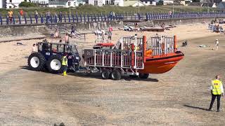 RNLI Lifeboat launch Trearddur Bay 27th May 2023 Atlantic 85 [upl. by Aira]