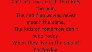 Billy Talent Red Flag Lyrics [upl. by Atiuqrehs]