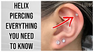 Helix Piercing 101 Everything You Need To Know [upl. by Sadiras637]