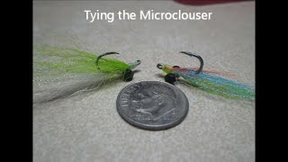 Tying The Microclouser Downsizing A Classic Tim On The Fly [upl. by Rusel]