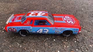 1980 Richard Petty Chevrolet Monte Carlo Reverse Paint Scheme Salvinos JR Model Kit Finished Photos [upl. by Anyahs]