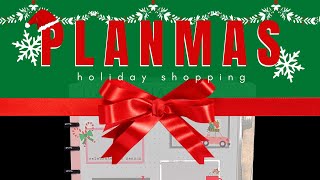 PLANMAS  Holiday Shopping Page  2023 Christmas Planner  Happy Planner [upl. by Nyrahtak454]