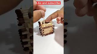 Make a Matchstick House Without Glue shorts theprince matchstickhouse [upl. by Abdulla]