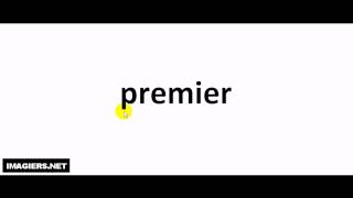 French pronunciation  premier [upl. by Airotal]