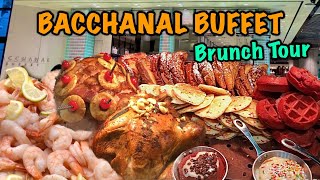 Bacchanal Buffet Brunch at Caesar’s Palace Las Vegas  Walking Tour [upl. by Maren]