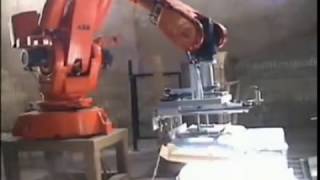 Palletizing ABB IRB 6000 Robot [upl. by Garibald]