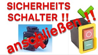 SICHERHEITSSCHALTER unter 10€ I So gehts einfach I Mein ERSTES Video auf Youtube vor 5 Jahren [upl. by Enymzaj]