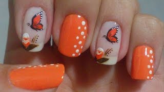 Unhas Decoradas Com Borboletas [upl. by Nellek]