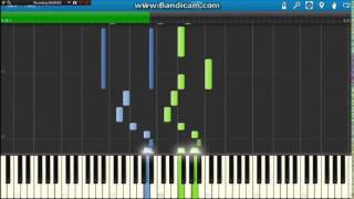 Nisekoi ED 5  Souzou Diary Synthesia Piano Tutorial [upl. by Tiny]