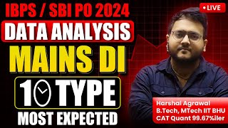 🏹 IBPS PO Mains SBI PO Mains 2024 Quant  Data Interpretation amp Analysis Most Expected 10 Types [upl. by Notgnilra572]