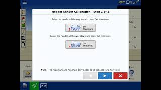 How to set Header Height Calibration on an Ag Leader InCommand 1200 [upl. by Ttevi387]