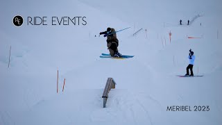 RIDE EVENTS  Meribel Snowpark 2023 [upl. by Pearline]