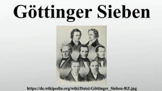 Göttinger Sieben [upl. by Ahsieker]