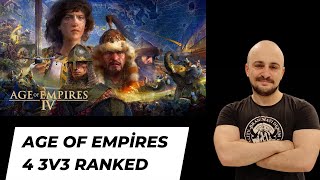 Age of Empires 4 IV 3v3 ranked Moğol ile oyunlar [upl. by Llenej845]