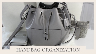 HANDBAG ORGANIZATION  My Winter Handbag PLUS How I Change amp Clean My Handbags [upl. by Medina]