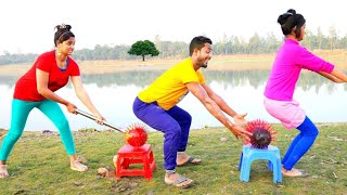 Must watch New funny comedy video 2023 😇 Best Nonstop comedy Episode 127 By Funny Bindas [upl. by Fidellia]