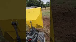 New Wacker Neuson 1001 1 Tonne Dumper In Action landscaping construction [upl. by Tennes]